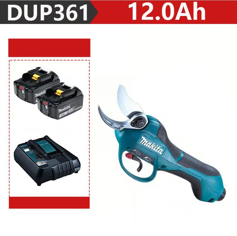 [MAKITA DUP361PT2 metszőolló 3000W+ két 12,0 Ah-s akkumulátor 96V+ töltő]Az akkumulátor élettartama 24 óra